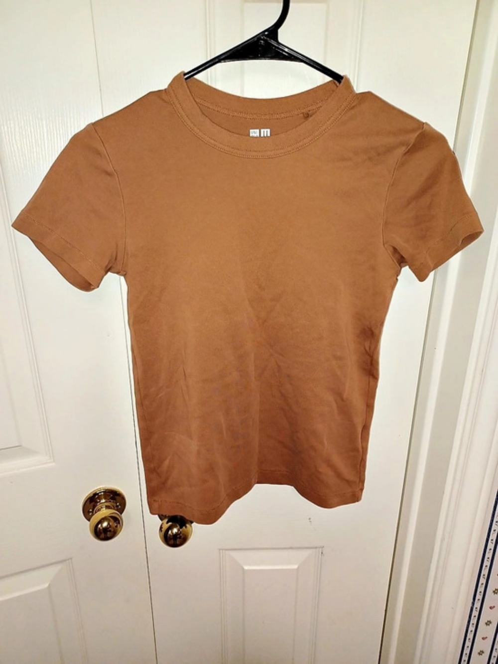 Uniqlo U Crew Neck Short Sleeve T-Shirt Brown Small